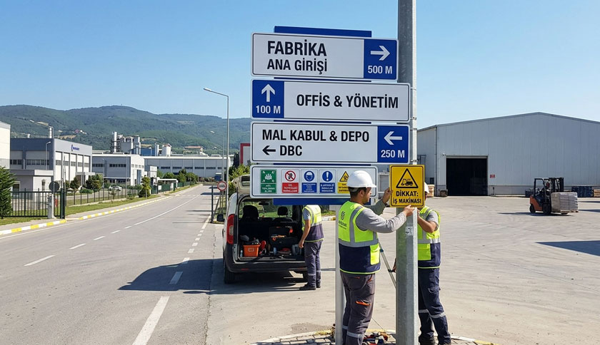 Kocaeli ve İlçelerinde Fabrika Yönlendirme Levhaları İmalatı ve Montajı