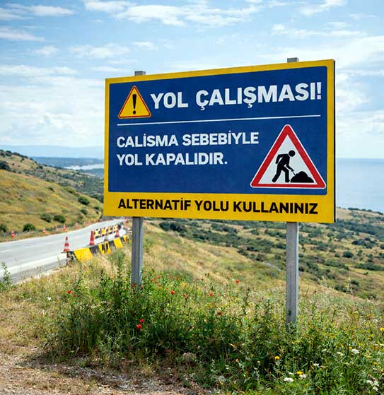 Kompozit Yol Arazi Tabelası