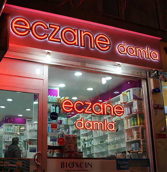 Cama Led Eczane Tabelası