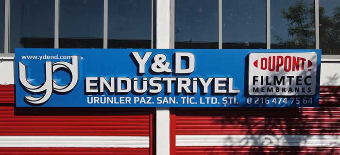 YD Endüstriyel Işıklı Kutu Harf Dudullu