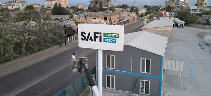 Safi Beton Totem Tabela Kartal İstanbul